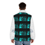 Puffer Jacket — 'God, Money, Power' Retro Graphic