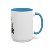 God Money Power Accent Coffee Mug — Inspirational Faith & Wealth Quote