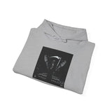 Angel Of Death Hoodie — Gothic Black & White Graphic Sweatshirt