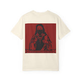 Jesus with Mask T-Shirt — "God Money Power" Graphic Tee