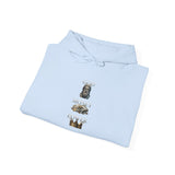God Money Power- King Crown Hoodie — Vintage Lion & Regal Emblem Graphic