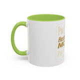 Inspirational Coffee Mug — “Put God First, Hustle for the Money”