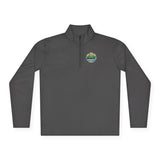 Quarter-Zip Pullover — "God Money Power" Graphic
