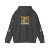 Pyramid Sunburst Hoodie — Mystical Egyptian Graphic Hooded Sweatshirt