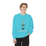 God • Money • Power Sweatshirt — Spiritual Faith & Wealth Graphic Pullover