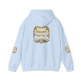 Hoodie — "God Money Power" Gold Emblem Pullover