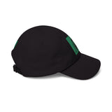 Embroidered Virgin Mary Dad Cap — Green Square Religious Baseball Hat