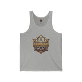 God Money Power Tank Top — Vintage RPG Emblem Graphic Tank