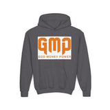 Youth Hoodie — GMP (God Money Power) Bold Orange Logo