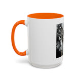 Angel Of Death- Gothic Grim Reaper & Serpent Accent Coffee Mug — Dark Fantasy Skull Art