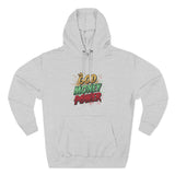 God Money Power Hoodie — Graphic Fleece Pullover with Crown Logo