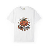 Halloween Pumpkin Graphic Tee — GMP God Money Power Retro Design