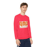 GMP "God Money Power" Youth Long Sleeve Tee - Orange Logo