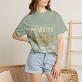 Put GOD First Hustle For The MONEY Graphic T-Shirt