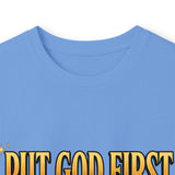 Long Sleeve Tee — "Put God First, Hustle for the Money, Put Yourself in Power" Inspirational Christian Tee