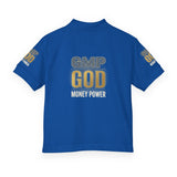 Youth Polo Shirt – GMP GOD Money Power Graphic