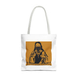 Religious Graphic Tote Bag — "God Money Power" Spiritual Streetwear Tote