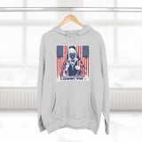 Patriotic 'God Money Power' Hoodie — Americana Flag Graphic Fleece Hoodie