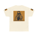 Jesus Bandana Graphic Tee — "God Money Power" Streetwear T-Shirt