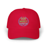 God Money Power- Embroidered Dad Cap