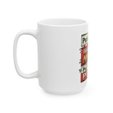 Motivational Ceramic Mug — “Put GOD First, Hustle For The MONEY, Put Yourself In POWER”