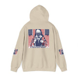 Patriotic Boxer Dog Hoodie — 'God, Money, Power' Americana Pullover