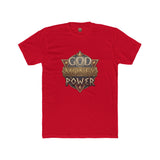 T‑Shirt — "God Money Power" Vintage Crest Graphic Tee