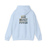 God Money Power Hoodie — Graphic Religious Inspirational Pullover