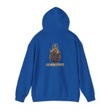 Hoodie — 'God Money Power' Buddha Graphic Pullover