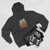 God Money Power Hoodie — Retro Bold Graphic Pullover
