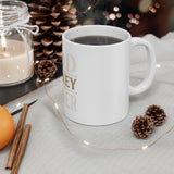 Inspirational 'God Money Power' 11oz Ceramic Mug — Faith & Prosperity Coffee Cup