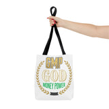 GMP GOD Money Power Tote Bag — Bold Financial Empowerment Canvas Tote