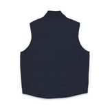Embroidered Duck Cloth Work Vest — Durable Washed Canvas Utility Vest