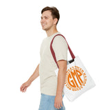 Tote — GOD MONEY POWER (GMP) Orange Logo All-Over Print