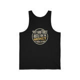 Money Hustle Tank — "Put God First, Hustle For The Money" Faith & Hustle Graphic Tank Top