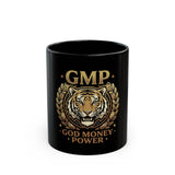 GMP Tiger Black Mug – God Money Power Coffee Cup (11oz/15oz)