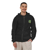 Money Power Zip Hoodie — Graphic Green Explosion Full‑Zip Sweatshirt
