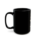 Black 'God Money Power' Ceramic Coffee Mug – 11oz & 15oz Motivational Gift