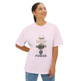God Money Power Tee — Graphic Oversized Boxy Shirt