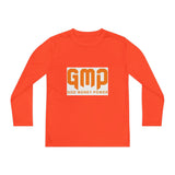 GMP "God Money Power" Youth Long Sleeve Tee - Orange Logo