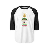 God Money Power Graphic Raglan Shirt