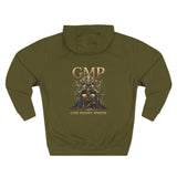 GMP Gold Throne Hoodie — God Money Power Graphic Hoodie