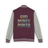 Letterman Jacket — GOD MONEY POWER Varsity Jacket