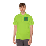Men's Polo Shirt — 'God Money Power' Retro Graphic Sports Polo
