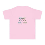 Youth Tee — 'GMP GOD MONEY POWER' Graphic Chest T‑Shirt