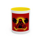 God Money Power Coffee Mug — Bold Red Retro Palm Design (11/15oz)