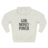 God Money Power Hoodie — Minimalist Inspirational Graphic Hoodie