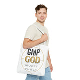 GMP God Tote Bag - 'GOD' Gold Emblem Canvas Tote