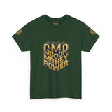 Money Power T-Shirt — Gold 3D "GMP Good Money Power" Graphic Tee