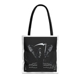Angel Of Death Grim Reaper Wings Tote Bag — Gothic Scythe Design